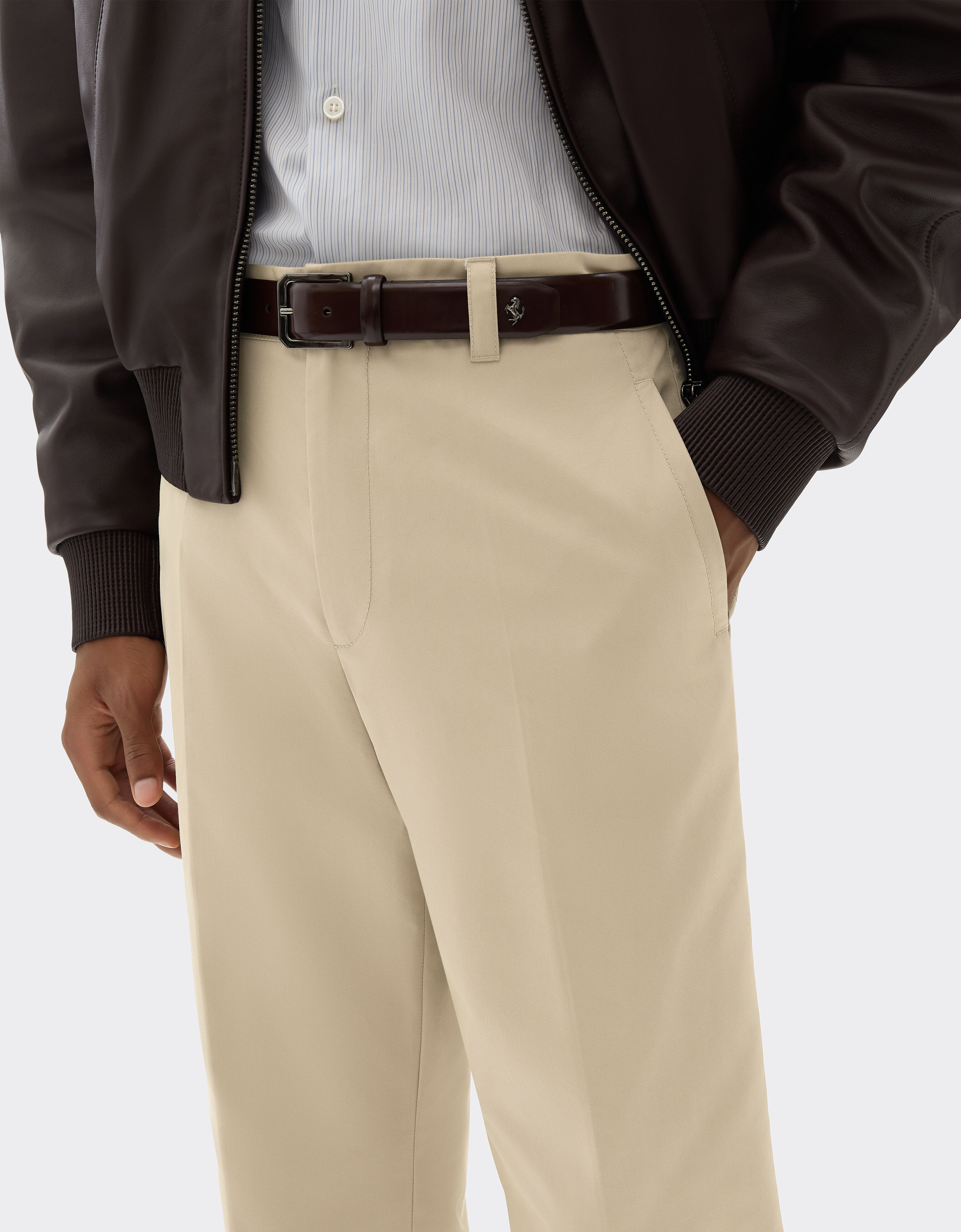Ferrari Q-Cycle® cotton twill pants Chalk 22695f
