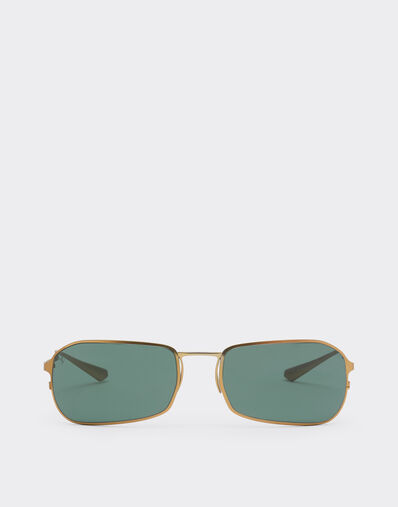 Ferrari Matte gold titanium sunglasses with dark green lenses Oro Satinato LY0SG1264EXT0001f