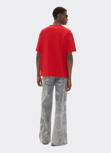 Ferrari T-shirt in cotone con logo Ferrari Rosso Corsa 21179f