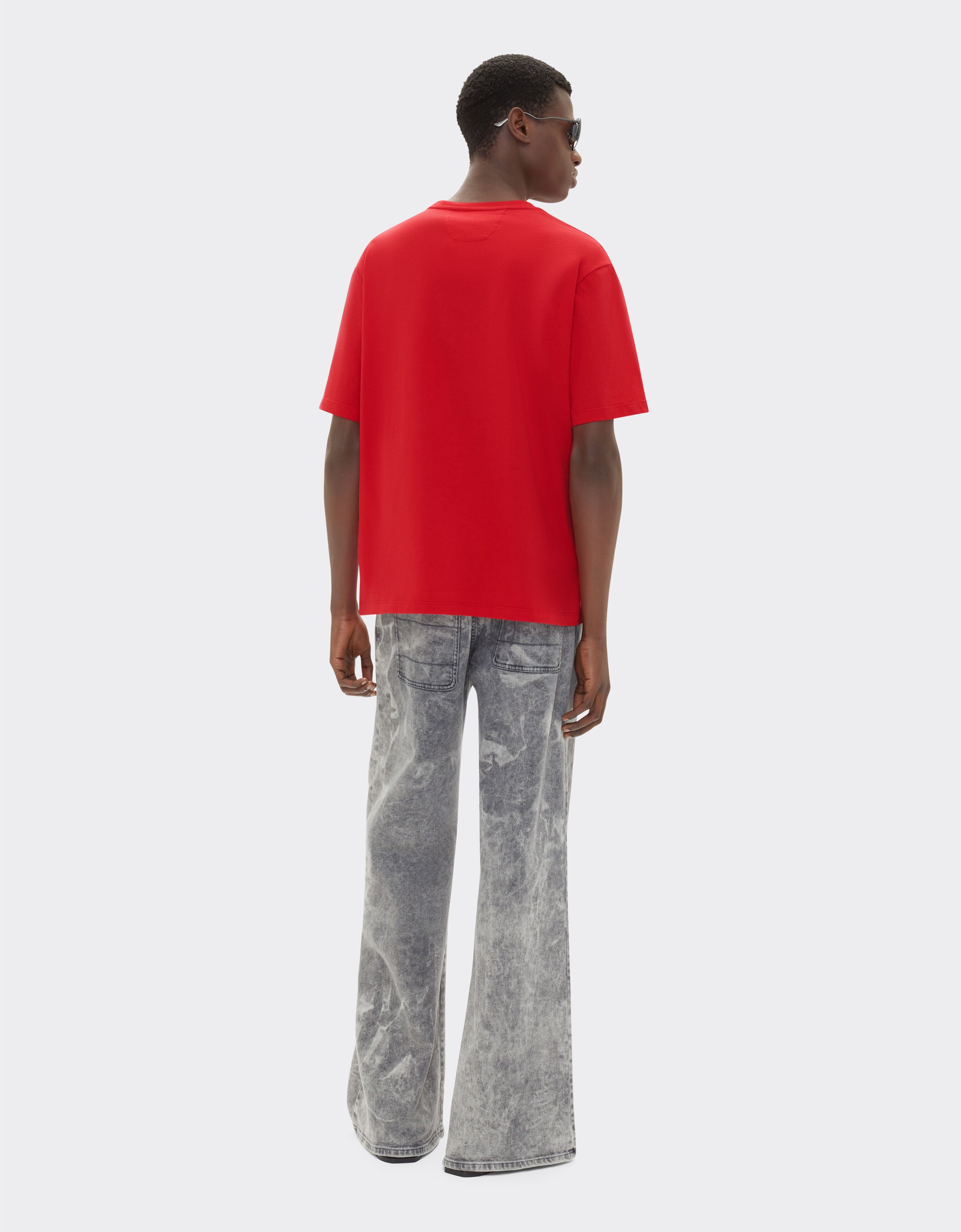 Ferrari T-shirt in cotone con logo Ferrari Rosso Corsa 21179f