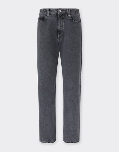 Ferrari Five-pocket pants in marbled denim Granite Gray 50875f