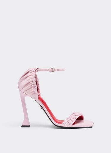 Patent leather high heel sandal with strap Ferrari Patent leather high heel sandal with strap Wisteria 22725f