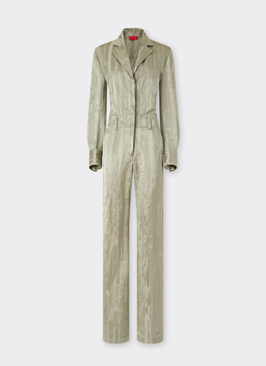 Striped jacquard jumpsuit Ferrari Striped jacquard jumpsuit Khaki Green 50046f