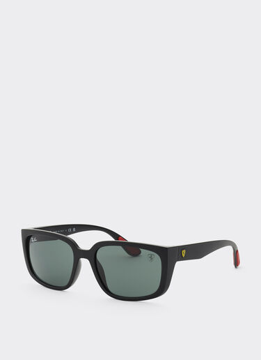 Ferrari Ray-Ban for Scuderia Ferrari RB4443M in black PEEK with dark green lens Black Matt F1516f
