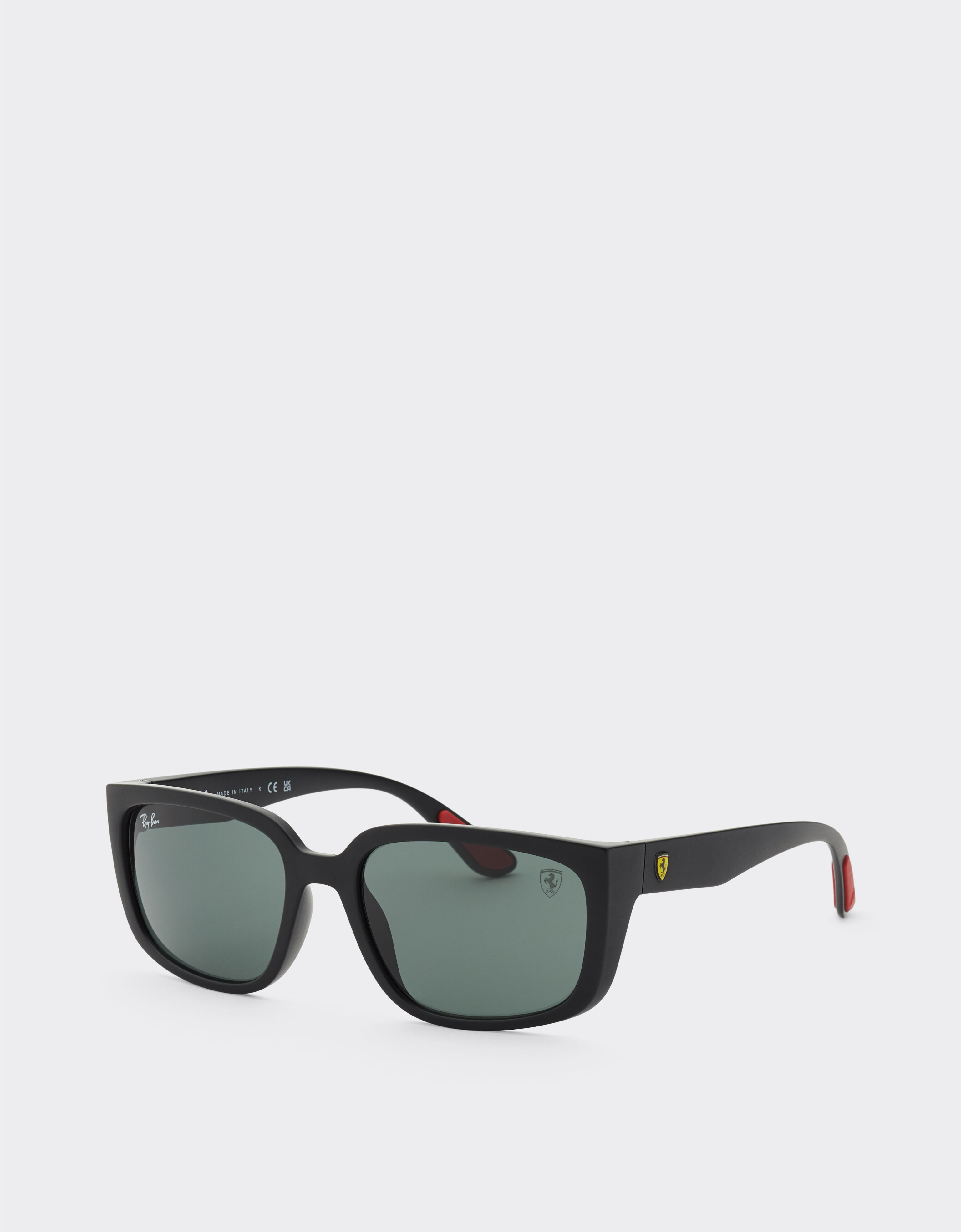 Ferrari Ray-Ban for Scuderia Ferrari RB4443M in black PEEK with dark green lens Black Matt F1516f