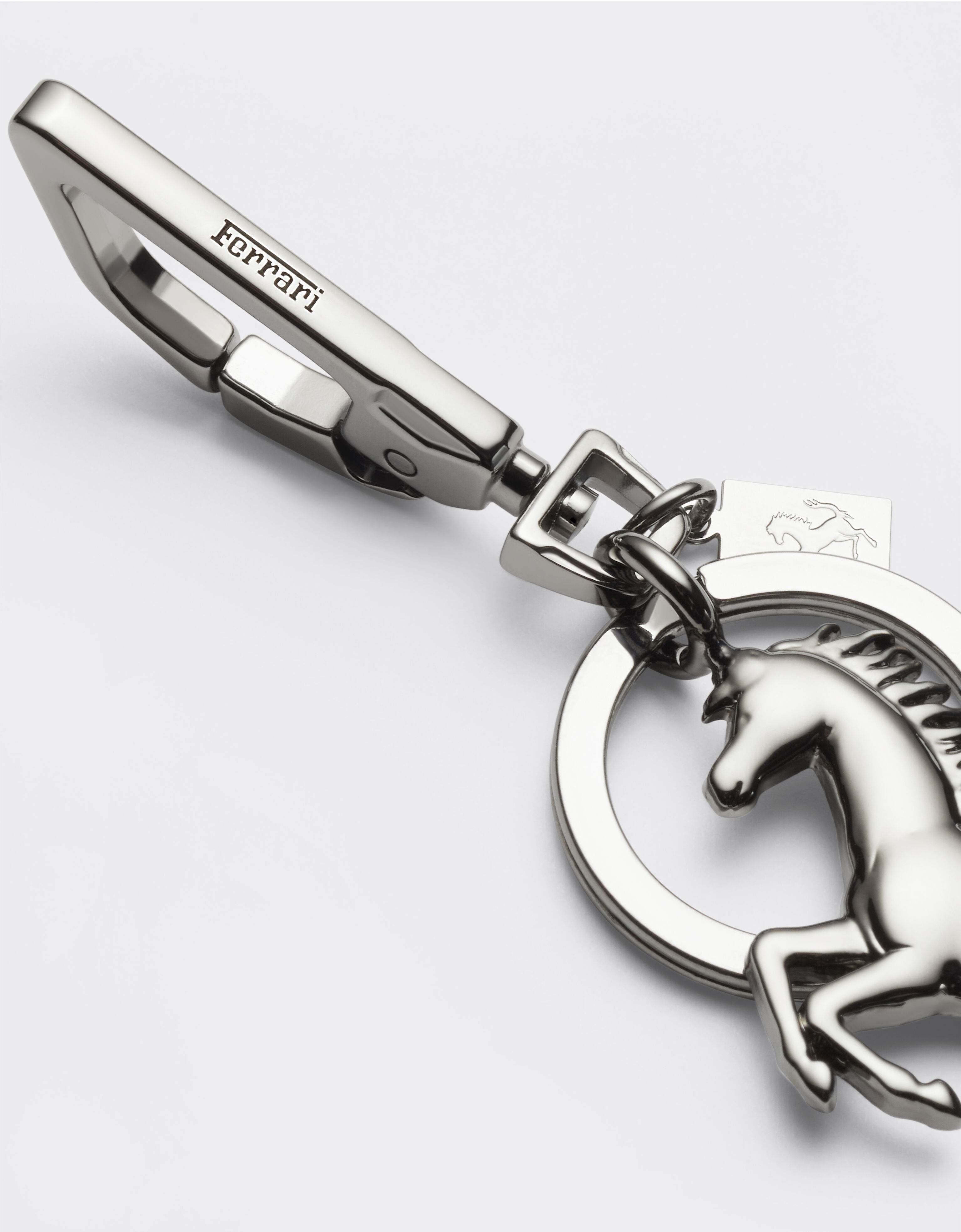 Ferrari Prancing Horse keychain and charm Charcoal 20057f