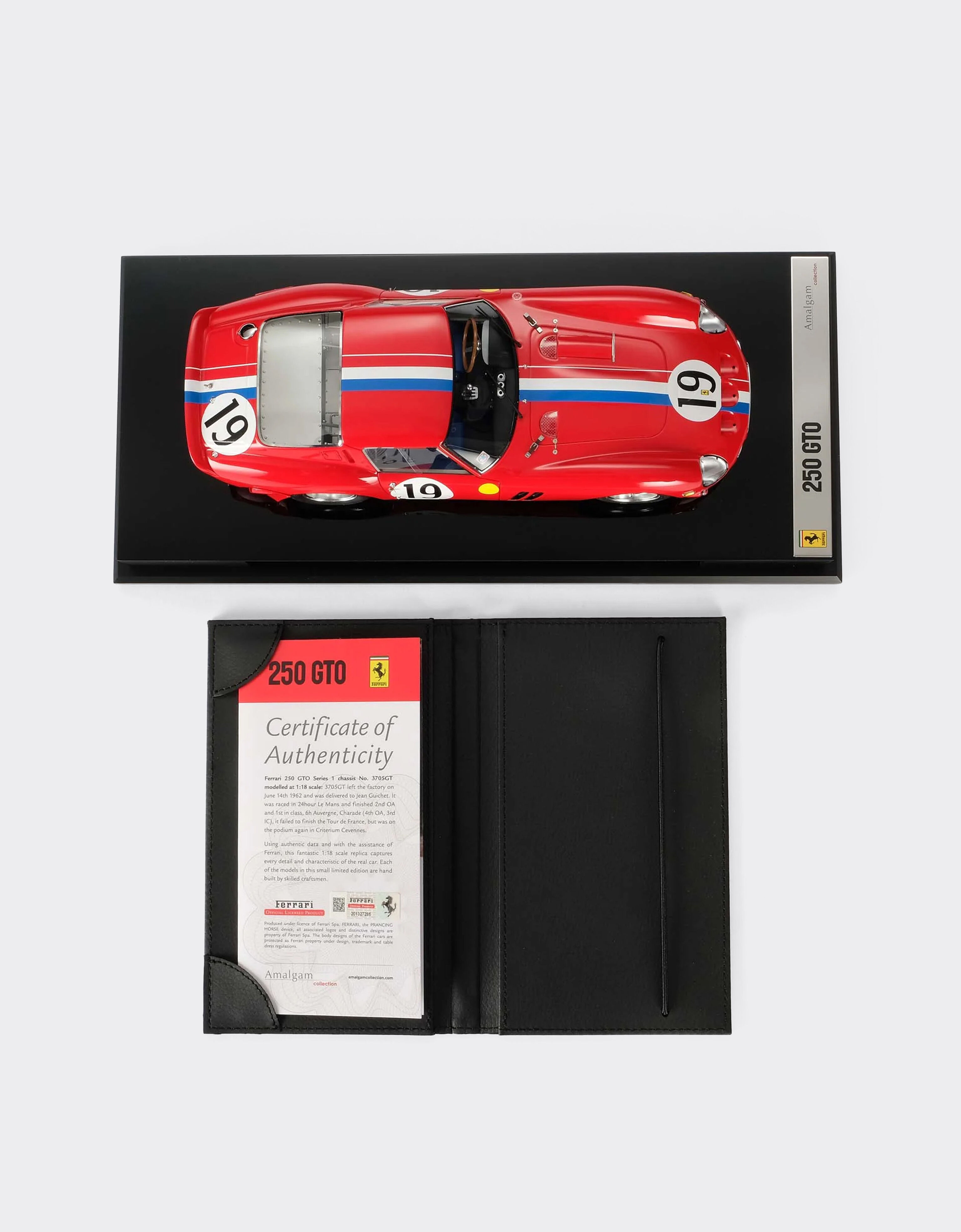 Ferrari Ferrari 250 GTO 1962 Le Mans model in 1:18 scale Red L9866f
