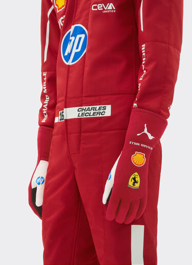 Charles Leclerc Puma racing gloves for Scuderia Ferrari Ferrari Charles Leclerc Puma racing gloves for Scuderia Ferrari Red LA08Qf