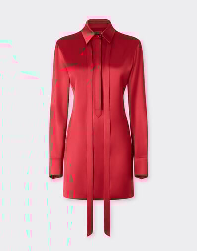 Ferrari Stretch satin mini dress Maison Red 49934f