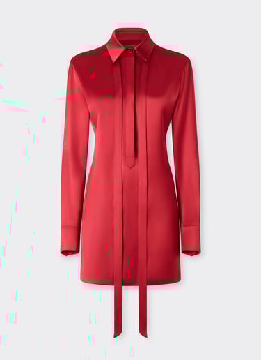 Ferrari Stretch satin mini dress Maison Red 49934f