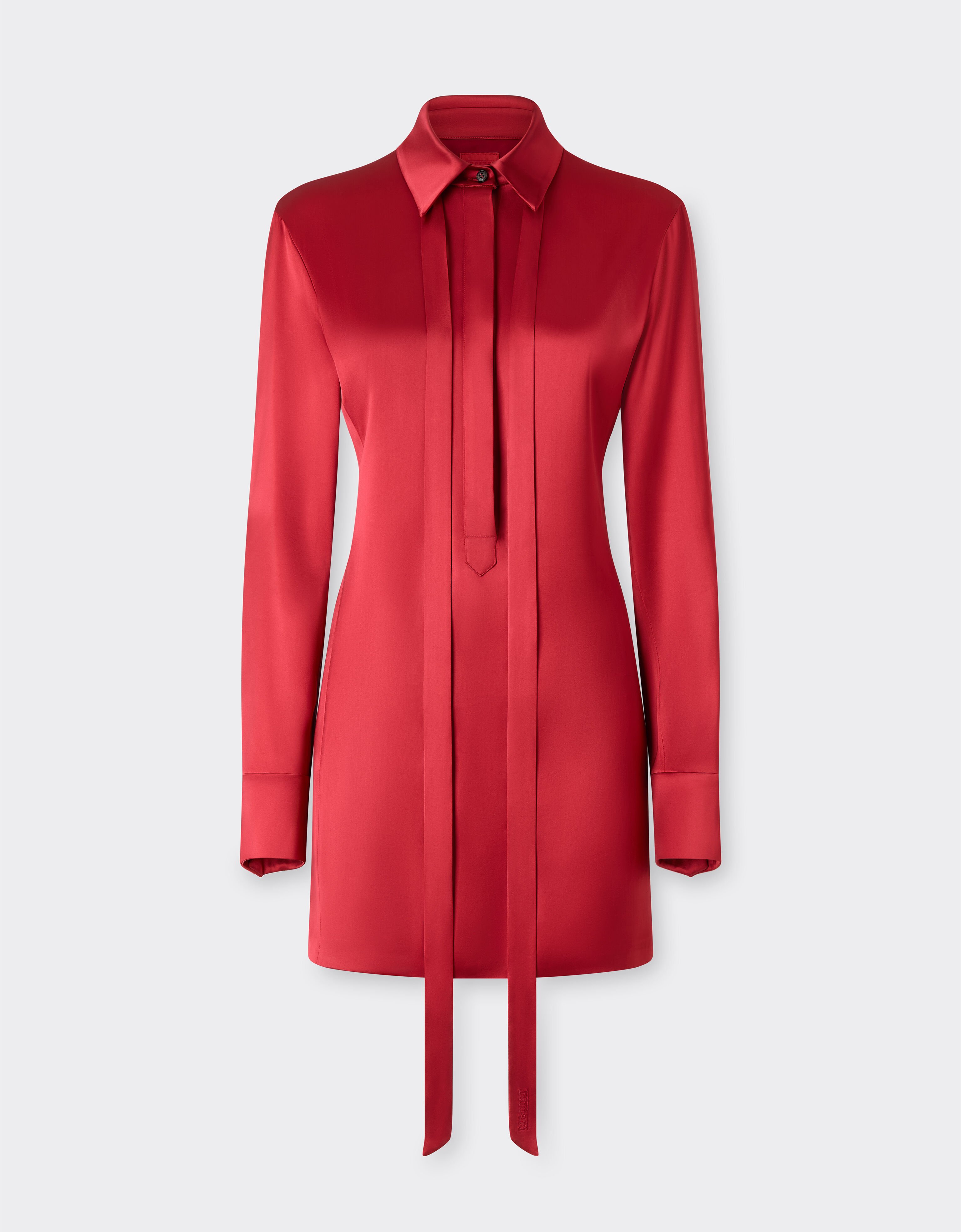 Ferrari Stretch satin mini dress Maison Red 49934f