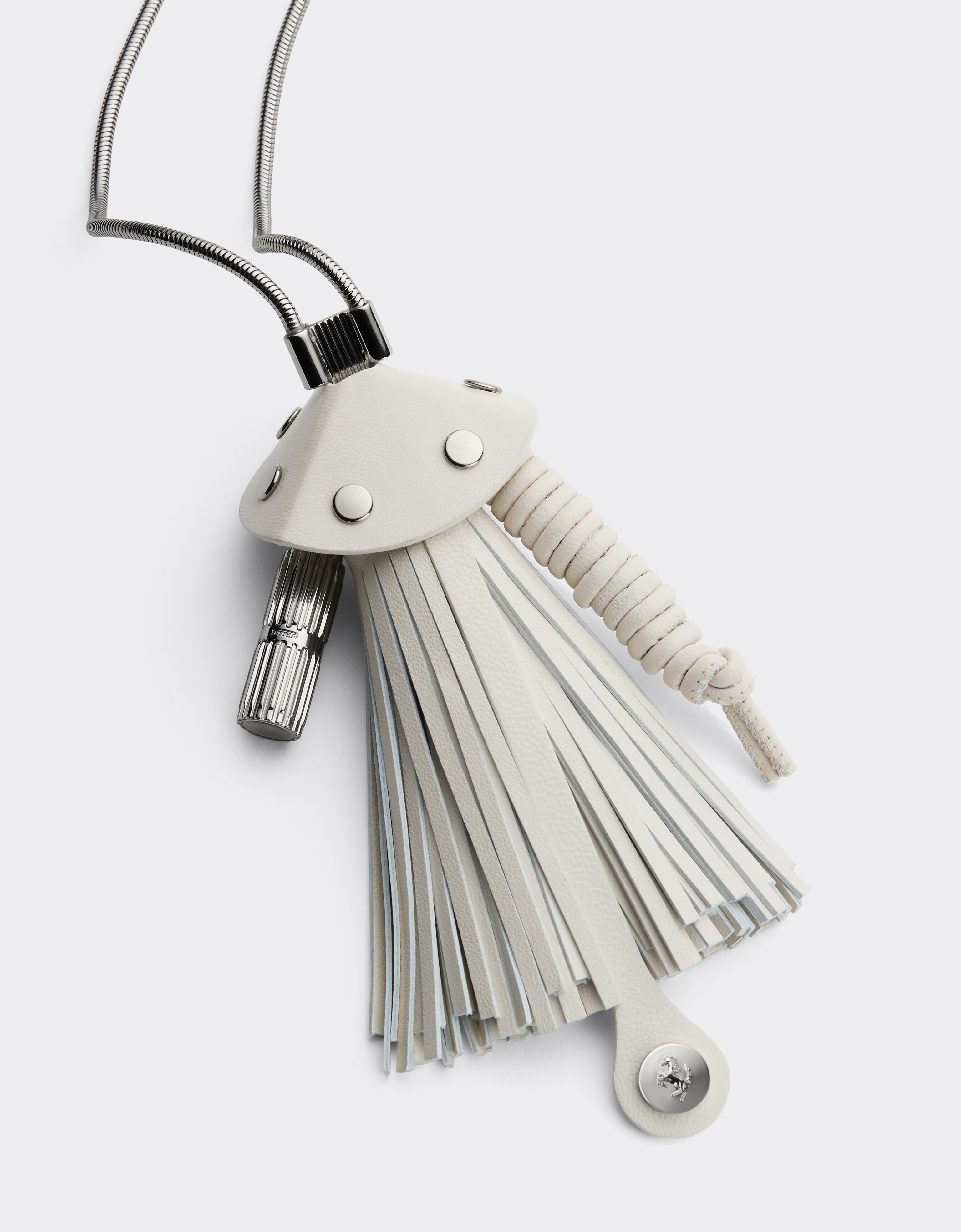 Ferrari Metal and leather necklace Avorio 51081f