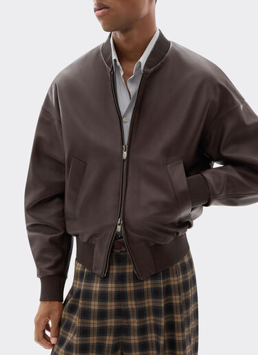 Bomber jacket in nappa and suede Ferrari Bomber jacket in nappa and suede Espresso 22658f