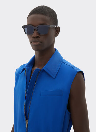 Ferrari Ferrari sunglasses in iridescent grey acetate with grey lens Ingrid F1547f