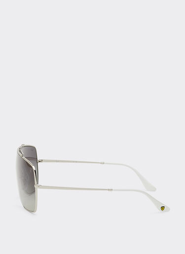 Ferrari Ray-Ban für Scuderia Ferrari RB3697MF in Metall mit grau verlaufenden Gläsern Dunkelgrau F1510f