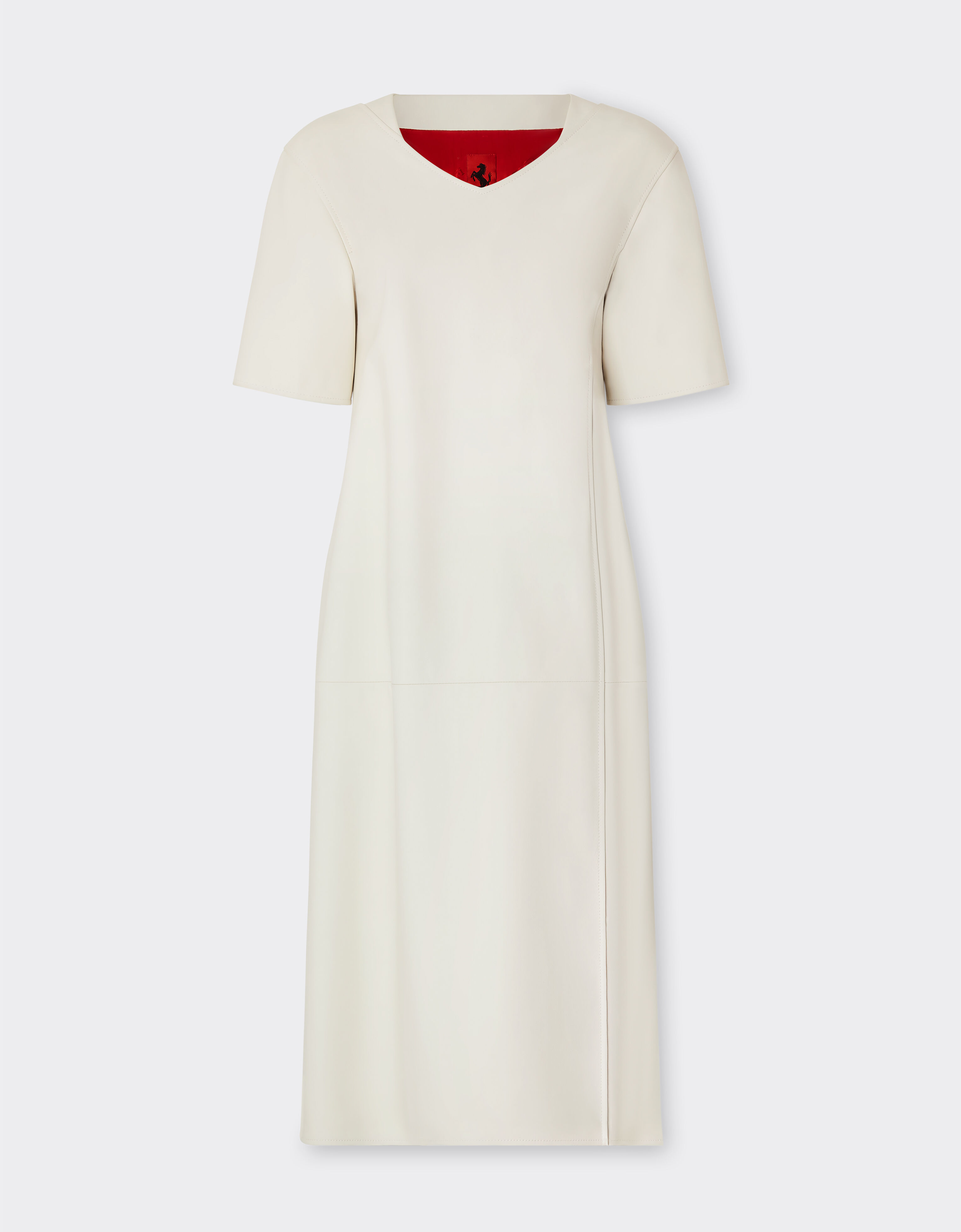 Ferrari Rubberized nappa dress Ivory 20973f