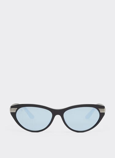 Ferrari sunglasses in shiny blackacetate with gray mirrored lenses Ferrari Ferrari sunglasses in shiny blackacetate with gray mirrored lenses Black LA0EXf