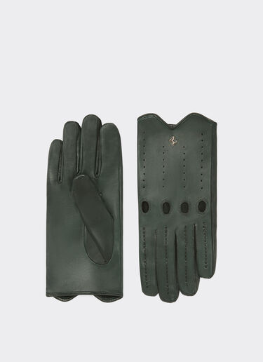 Ferrari Nappa leather driving gloves Verde bottiglia 20637f