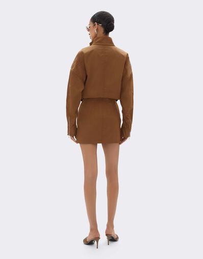 Gonna in Gabardine Riciclato Ferrari Gonna in Gabardine Riciclato Caffè CWWSK0016WPA0005f