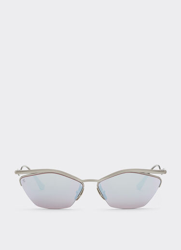 Lunettes de soleil Ferrari en titane argenté avec verres miroirs violet foncé Ferrari Lunettes de soleil Ferrari en titane argenté avec verres miroirs violet foncé Silver LA0KUf