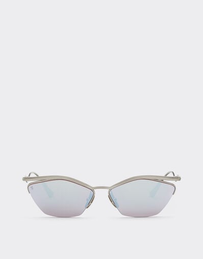 Lunettes de soleil Ferrari en titane argenté avec verres miroirs violet foncé Ferrari Lunettes de soleil Ferrari en titane argenté avec verres miroirs violet foncé Silver LA0KUf