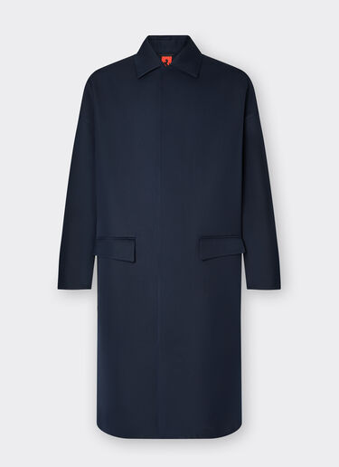 Ferrari Single-breasted coat in two-tone double-sided tech fabric Navy 21749f