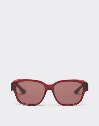 Ferrari Ferrari sunglasses in transparent burgundy acetate with polarised purple lenses Burgundy LA02Nf