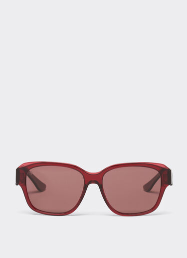 Ferrari Ferrari sunglasses in transparent burgundy acetate with polarised purple lenses Burgundy LA02Nf