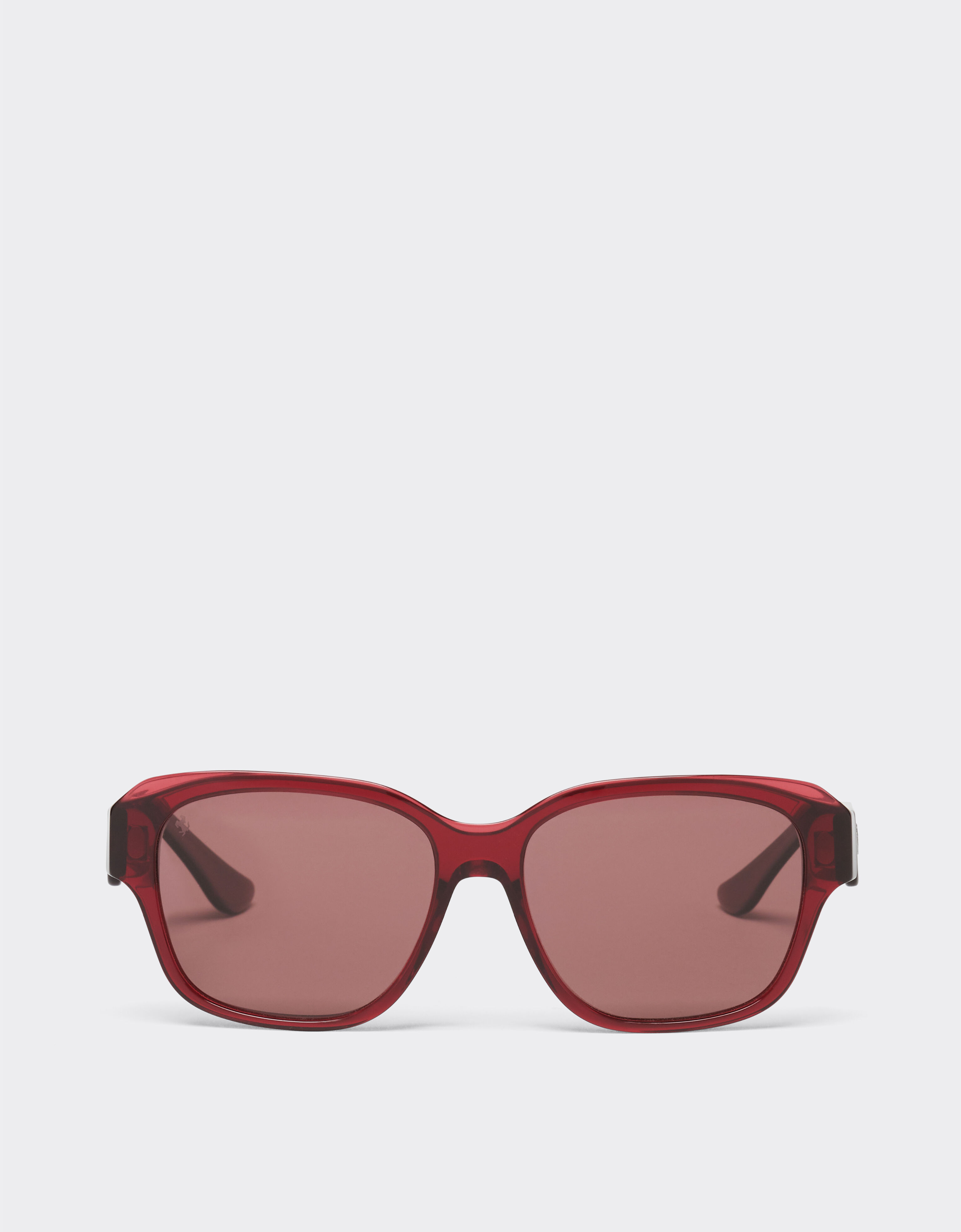 Ferrari Ferrari sunglasses in transparent burgundy acetate with polarised purple lenses Burgundy LA02Nf