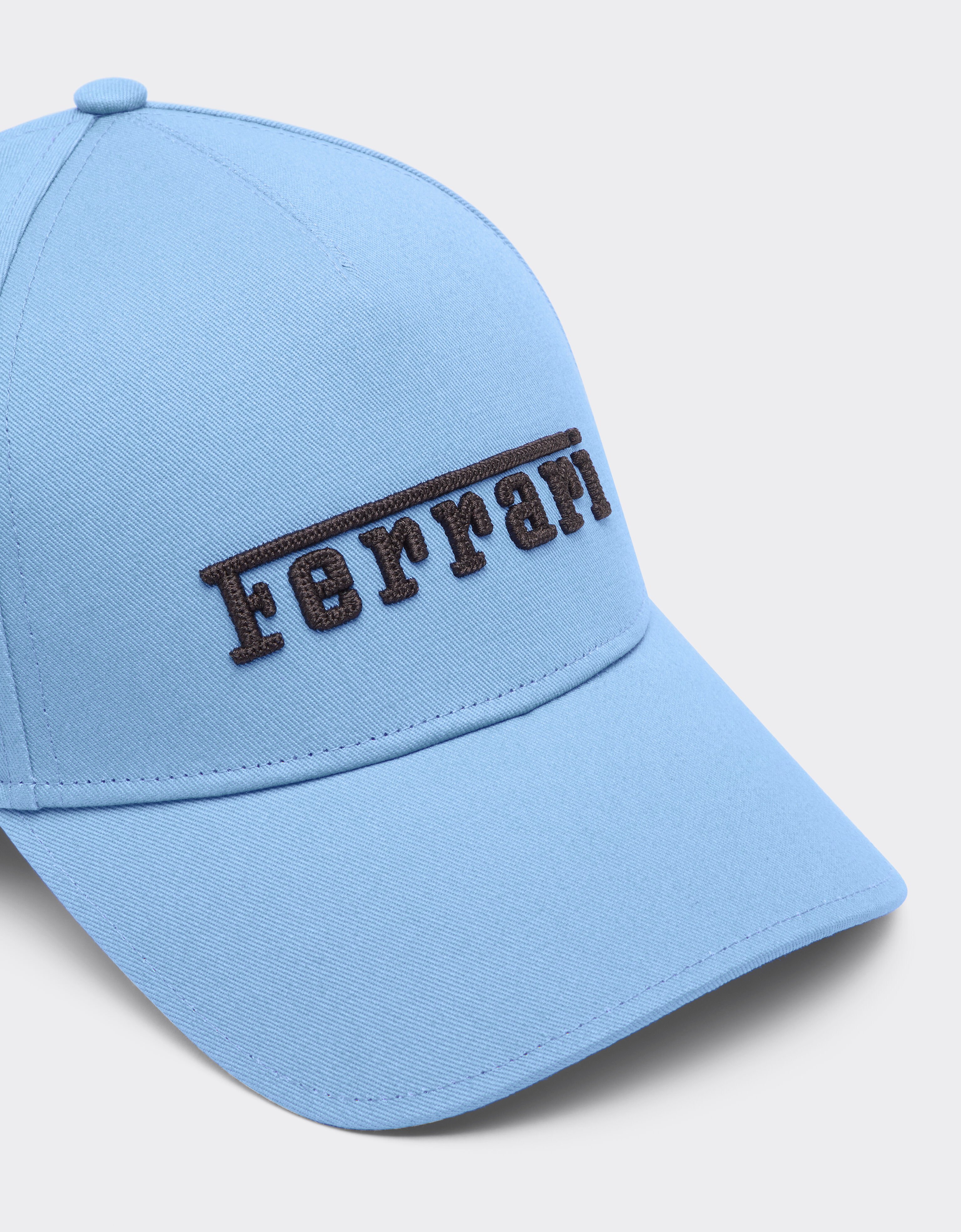 Ferrari Baseball cap with embroidered Ferrari logo Oxford Blue 22825f