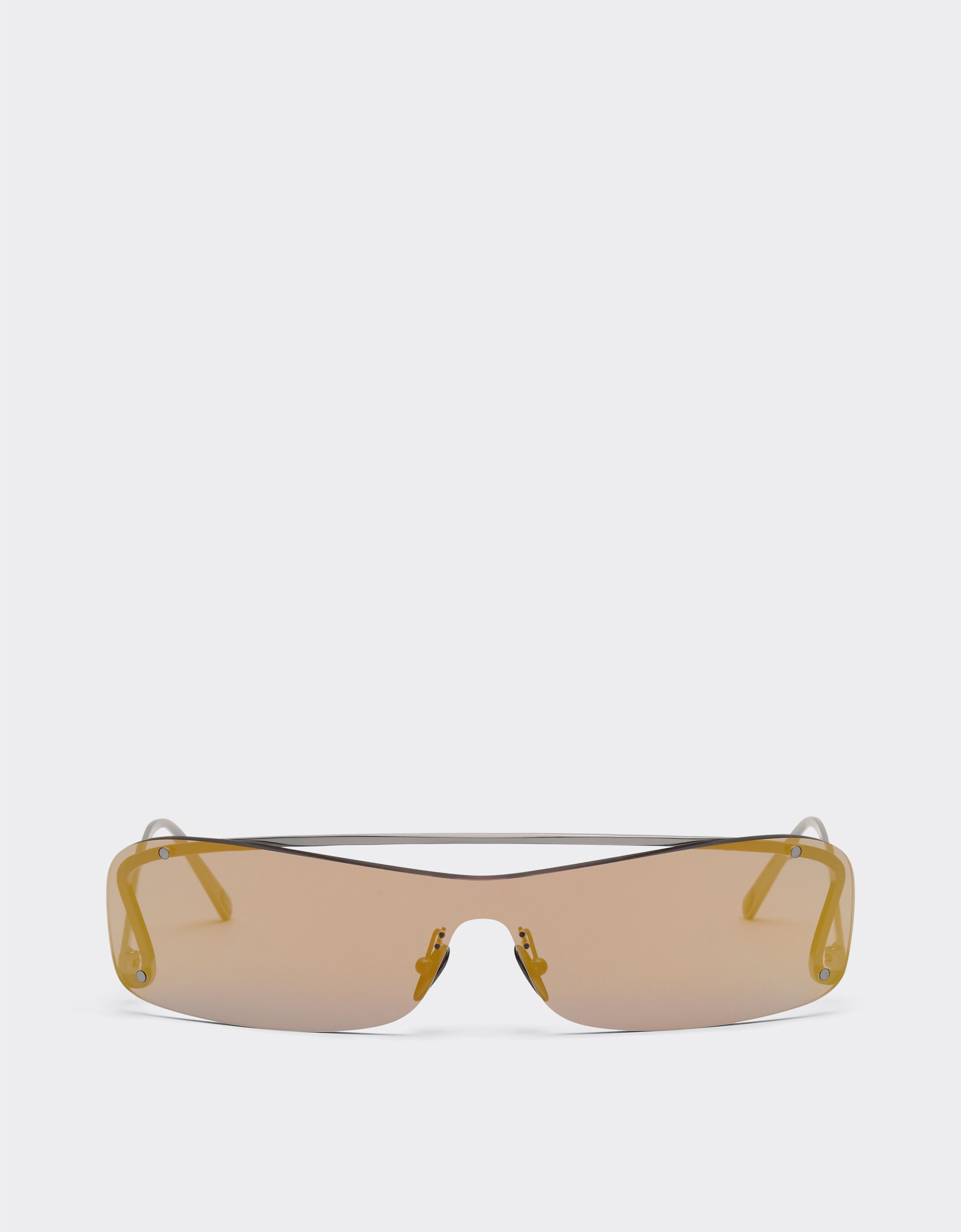 ${brand} Gafas de sol Ferrari con lentes rosas de espejo dorado ${colorDescription} ${masterID}