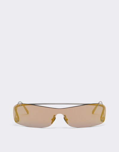 Ferrari Ferrari sunglasses with gold mirror pink lens Charcoal 20010f