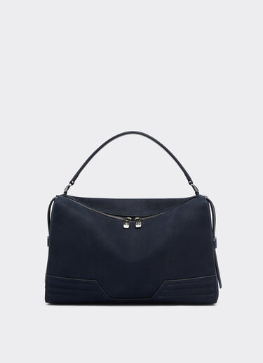 Ferrari Mini-Tasche Ferrari GT aus weichem Nubuk Navy 22116f