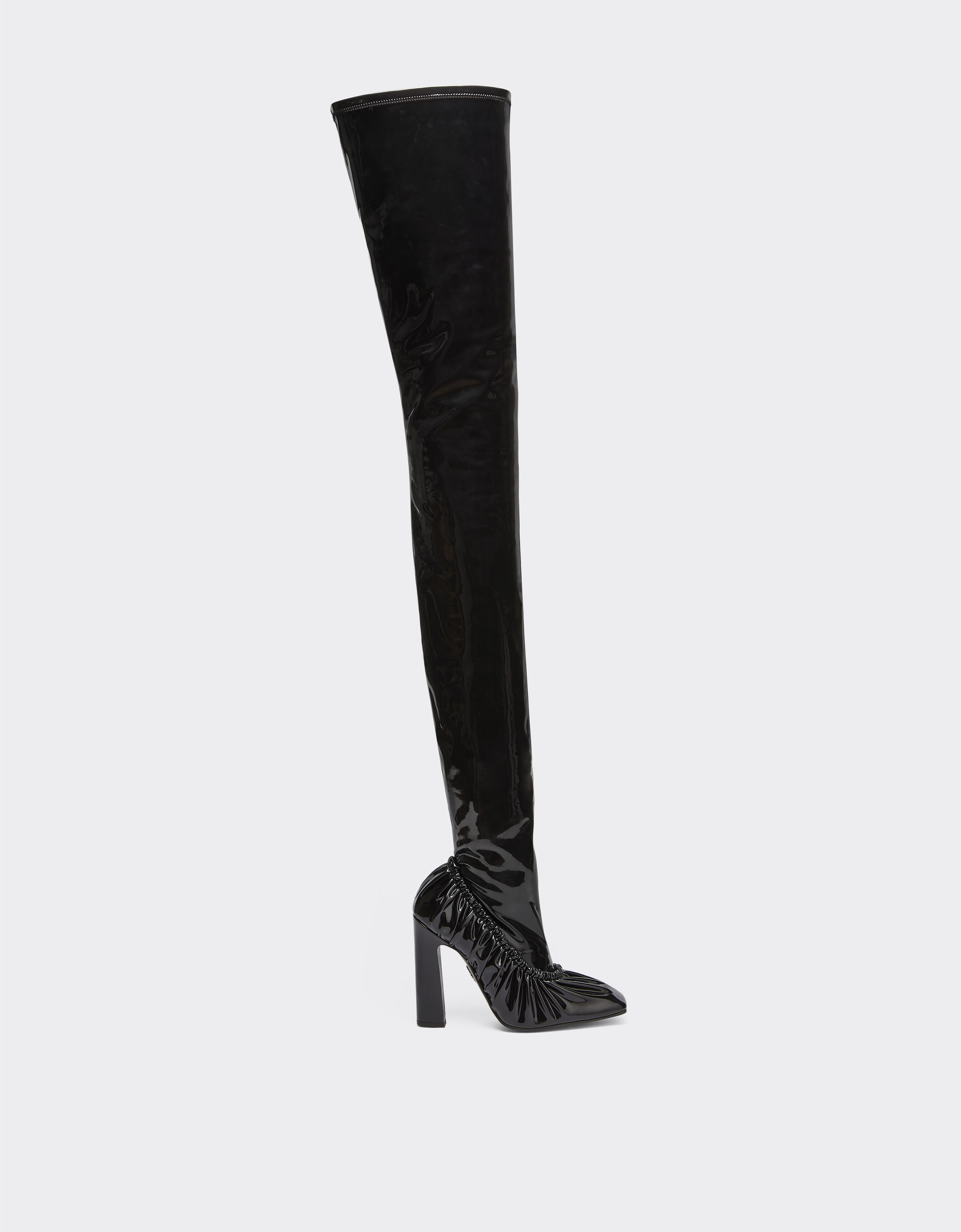 Ferrari High Boots in Patent Leather Female Shoes Boots Black 38