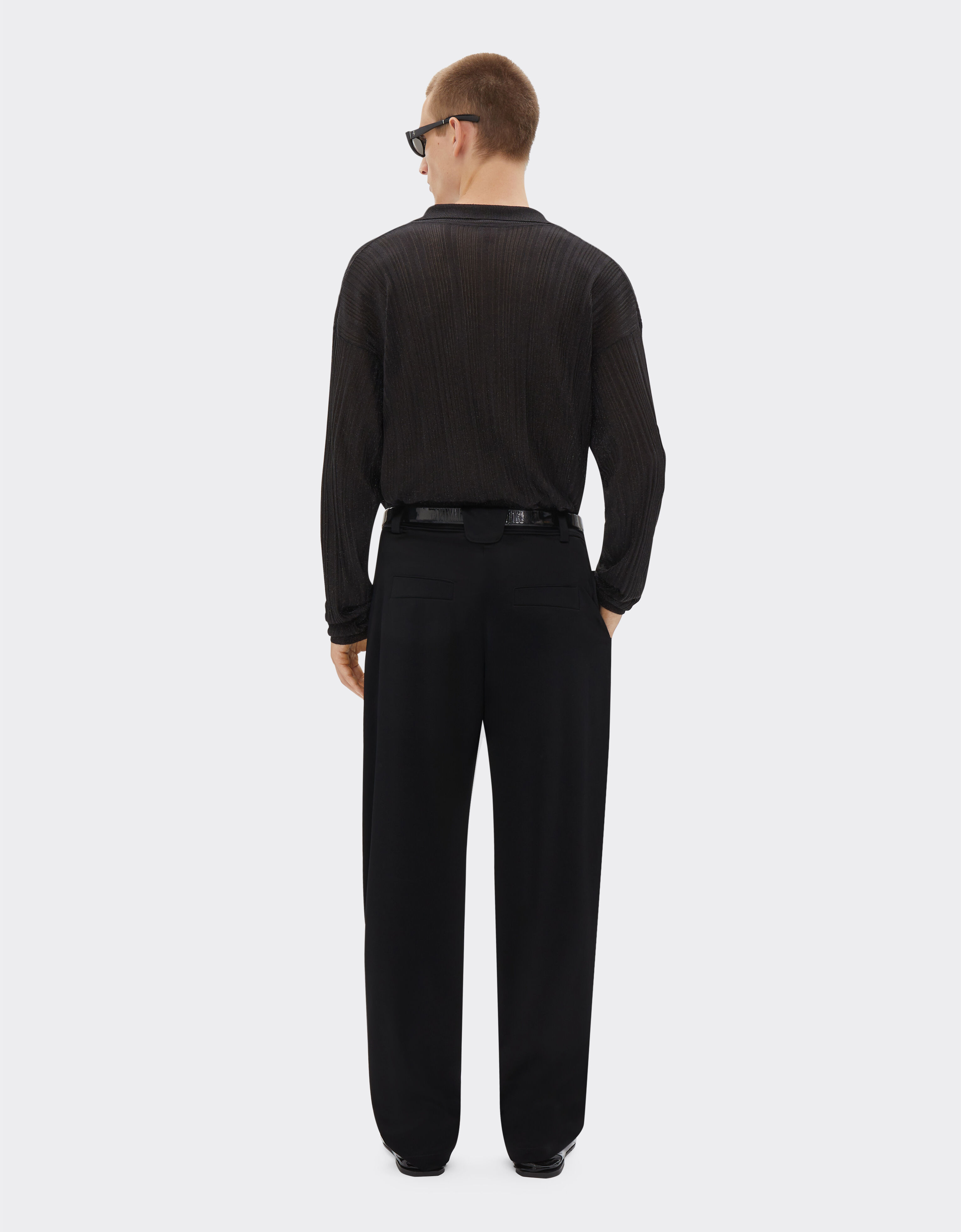 Ferrari Chino-Hose aus Satin-Stretch-Twill Schwarz 21659f