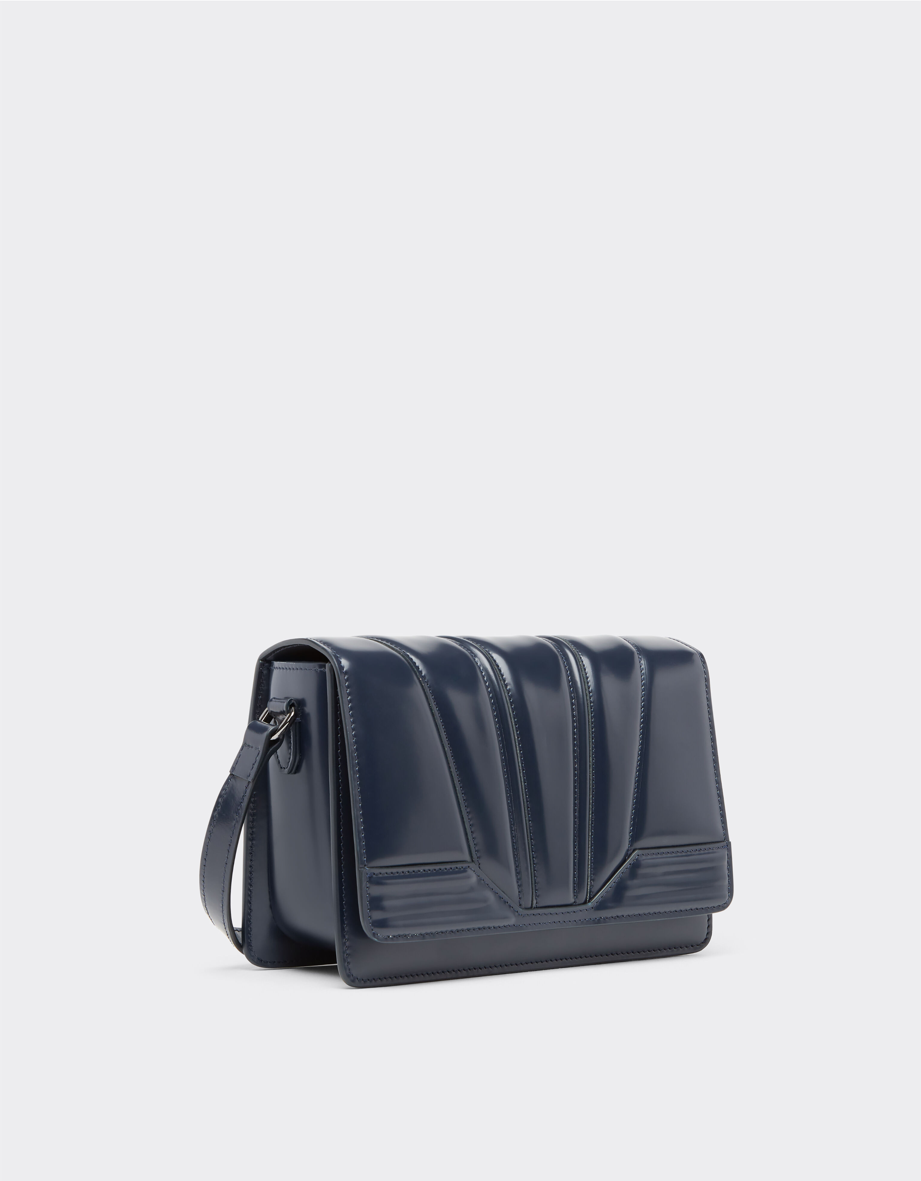 Ferrari Ferrari GT crossbody bag in brushed leather Navy 22113f