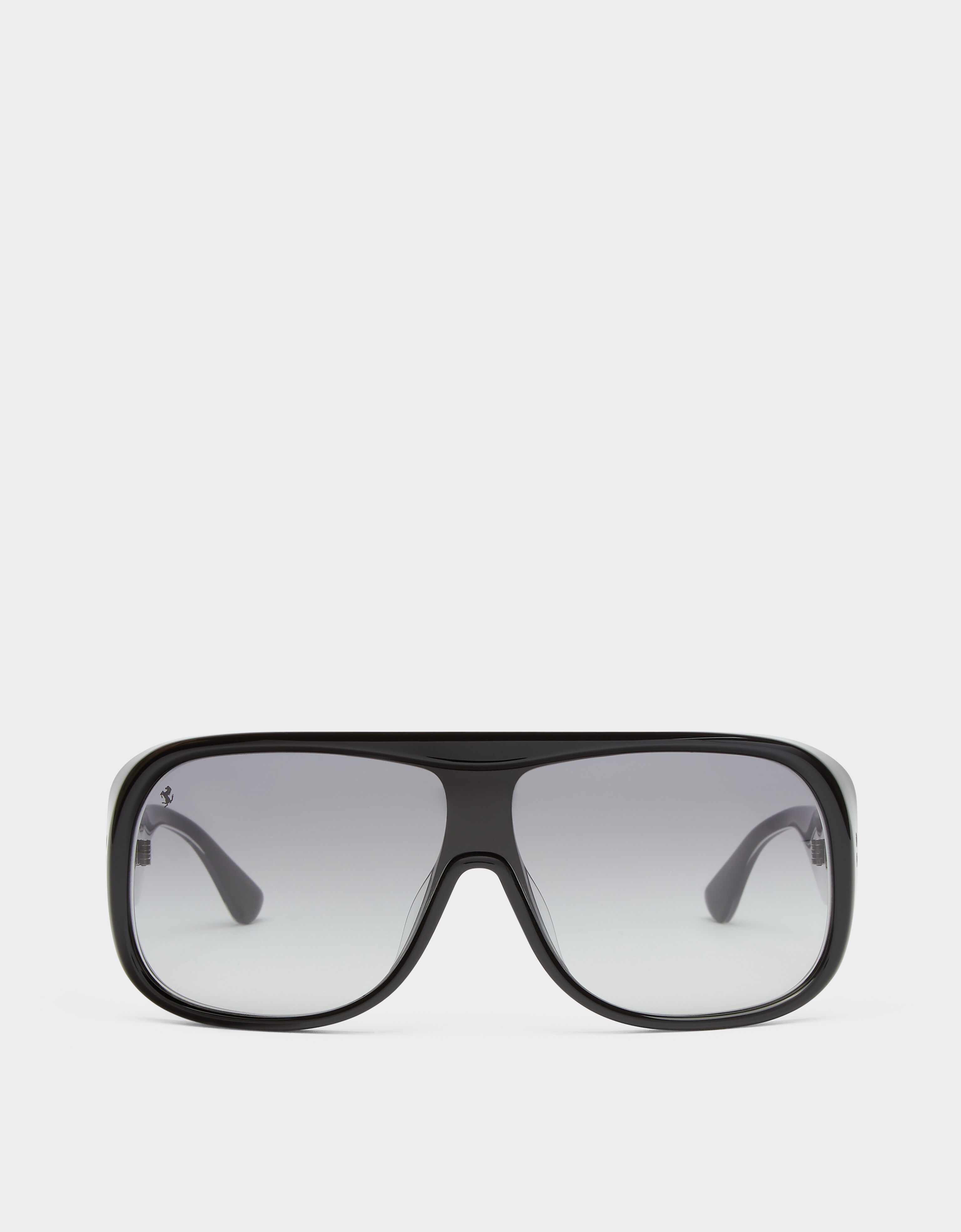 Ferrari Gafas de sol Ferrari de acetato negro con lentes grises degradadas Negro F1269f