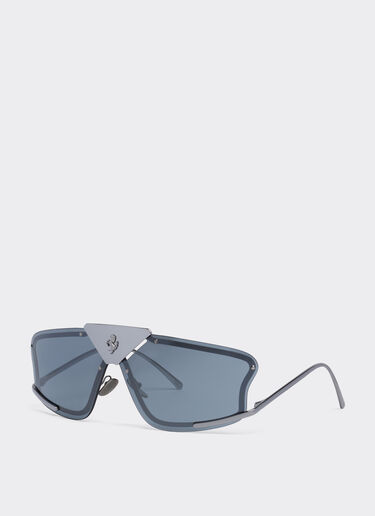 Ferrari Ferrari Sonnenbrille mit grauen, silberfarben verspiegelten Gläsern Silber F1004f