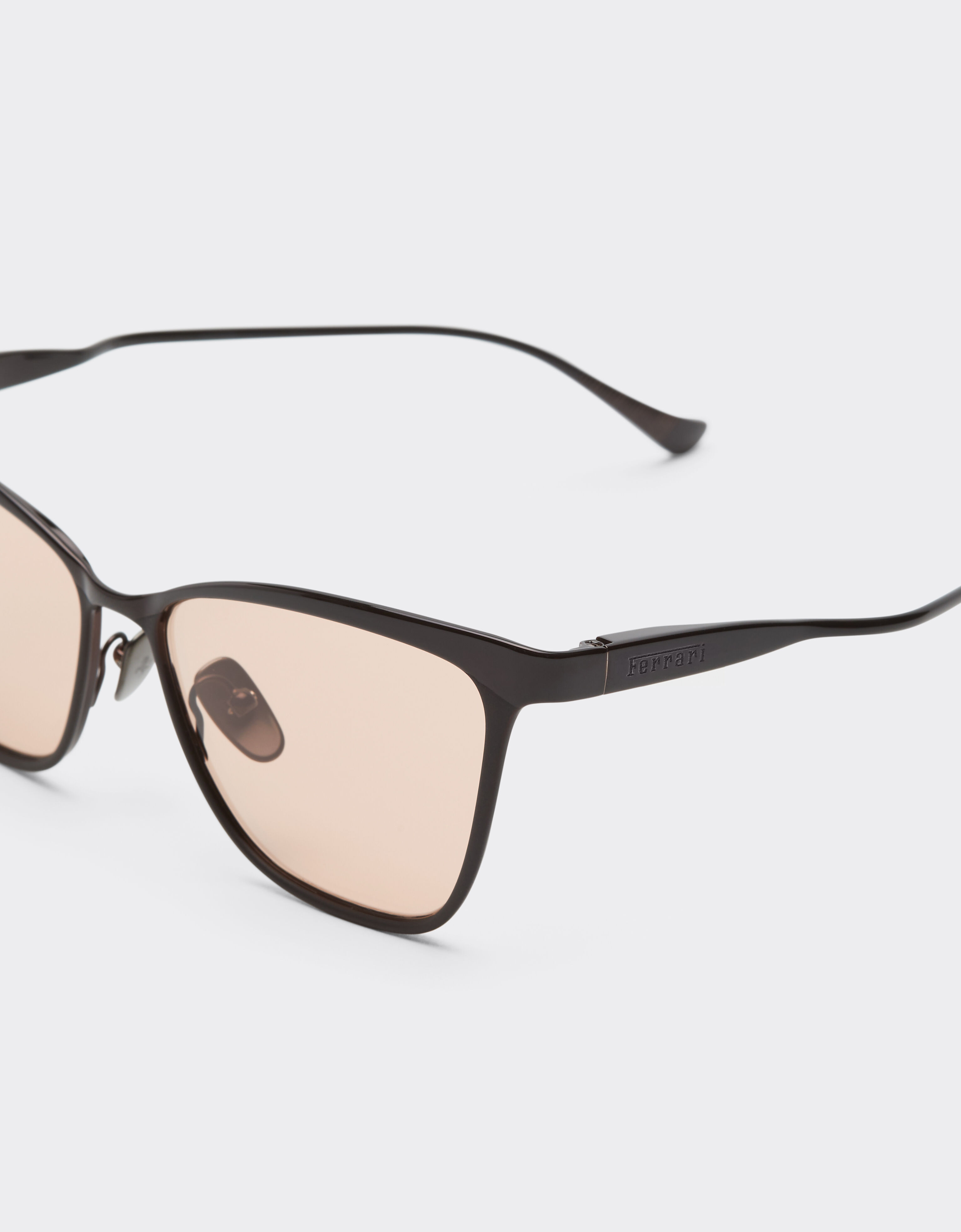 Ferrari Ferrari sunglasses in  brown redmetal  with brown/pink crystal lenses Red brown LA0KYf