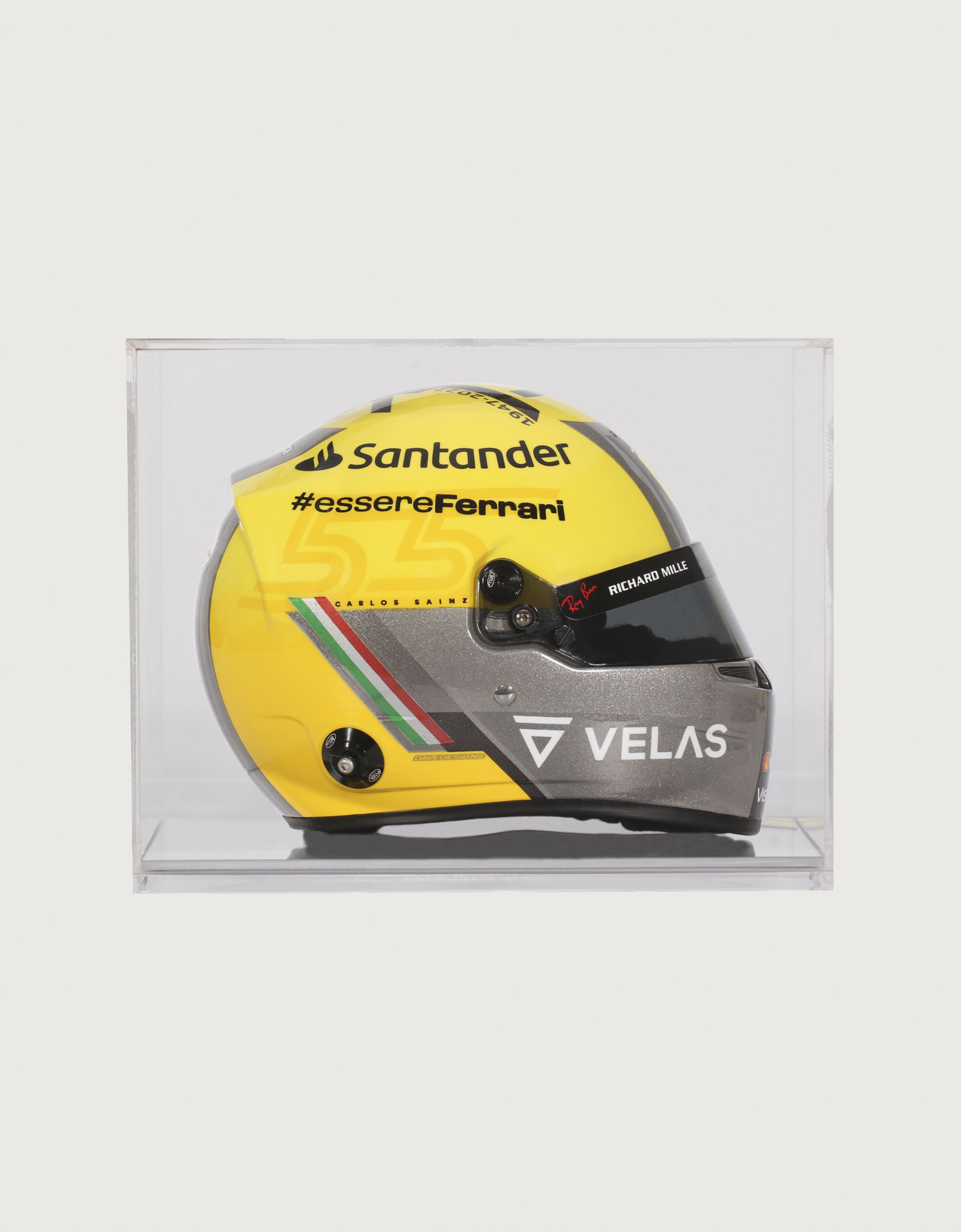 Ferrari Carlos Sainz Giallo Modena 特别版1：2迷你头盔 黄色 F0651f