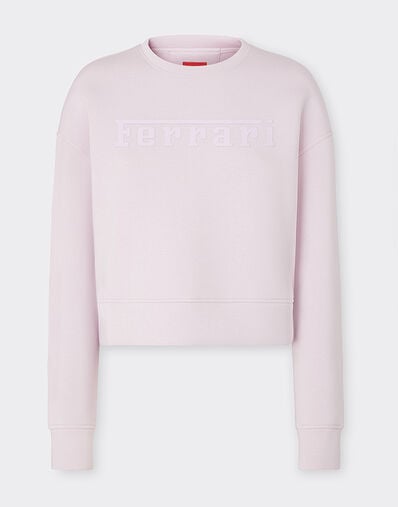 Ferrari Scuba sweatshirt with Ferrari logo Wisteria 20520f