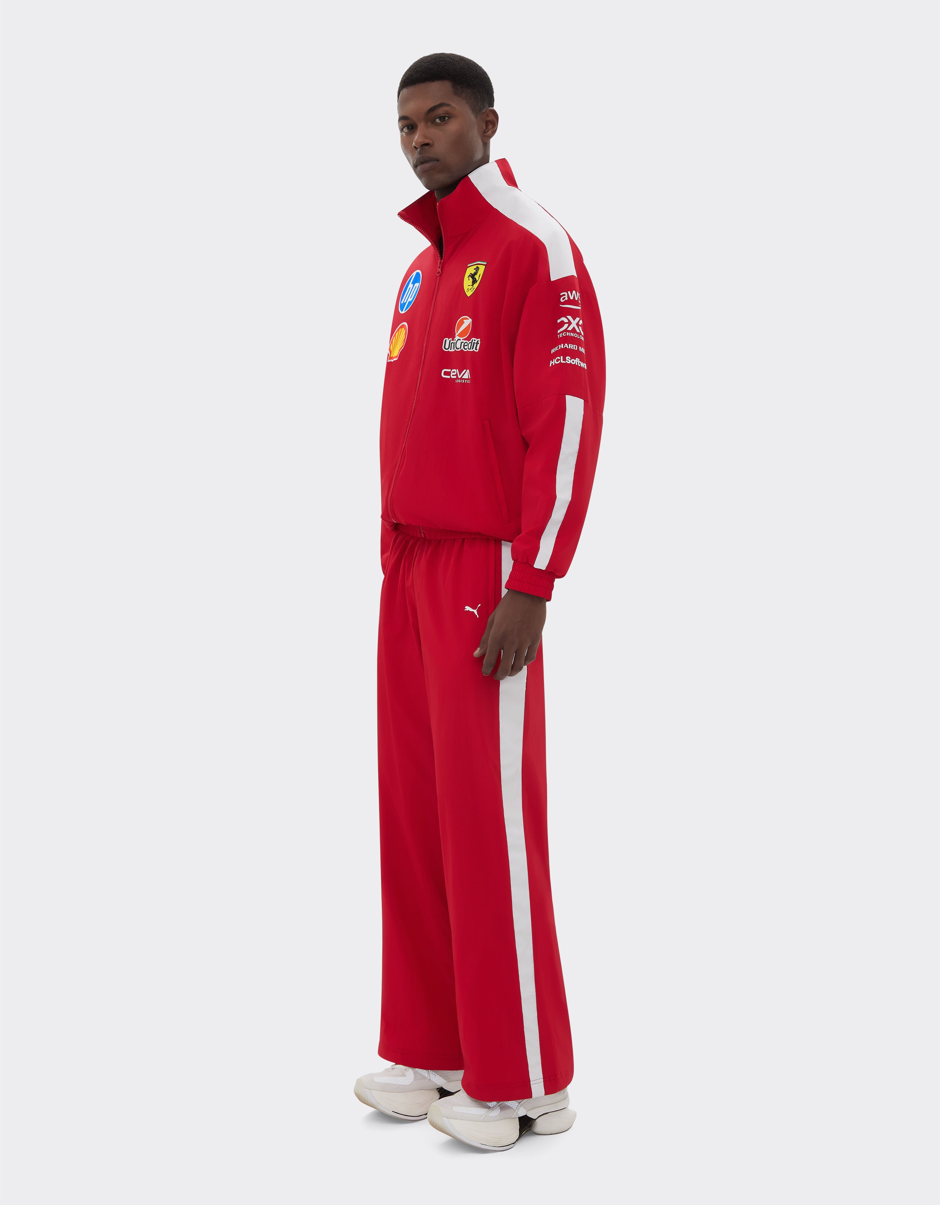 Ferrari Puma for Scuderia Ferrari HP 2025 T7 drivers trousers Red LA042f