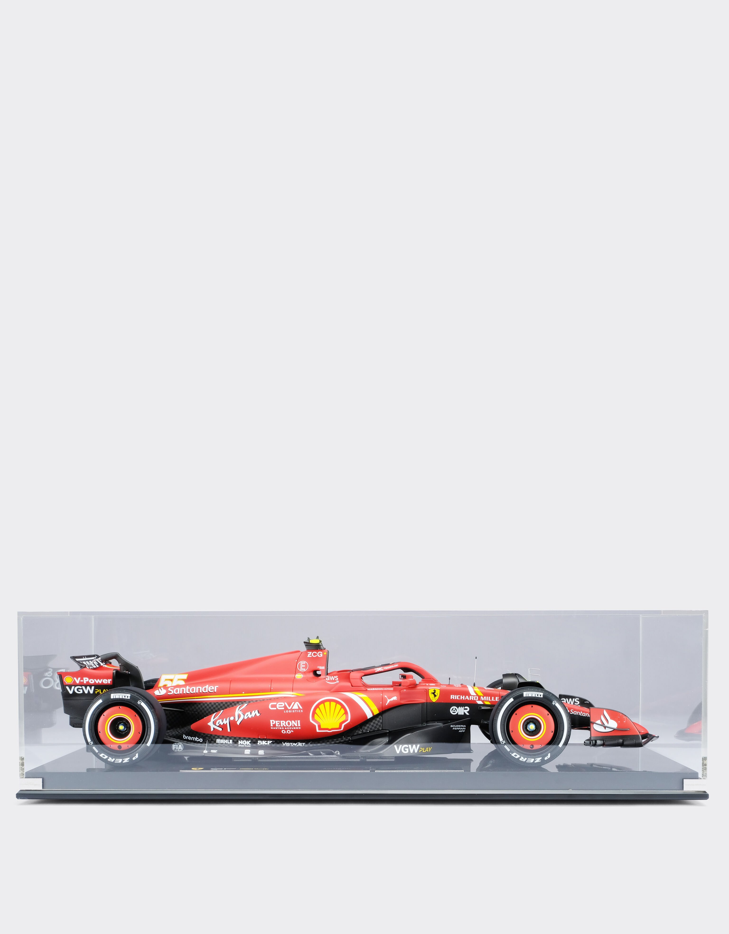 Ferrari 法拉利SF-24卡洛斯·塞恩斯2024年澳大利亚大奖赛模型，比例1:8 赛车红 F1484f