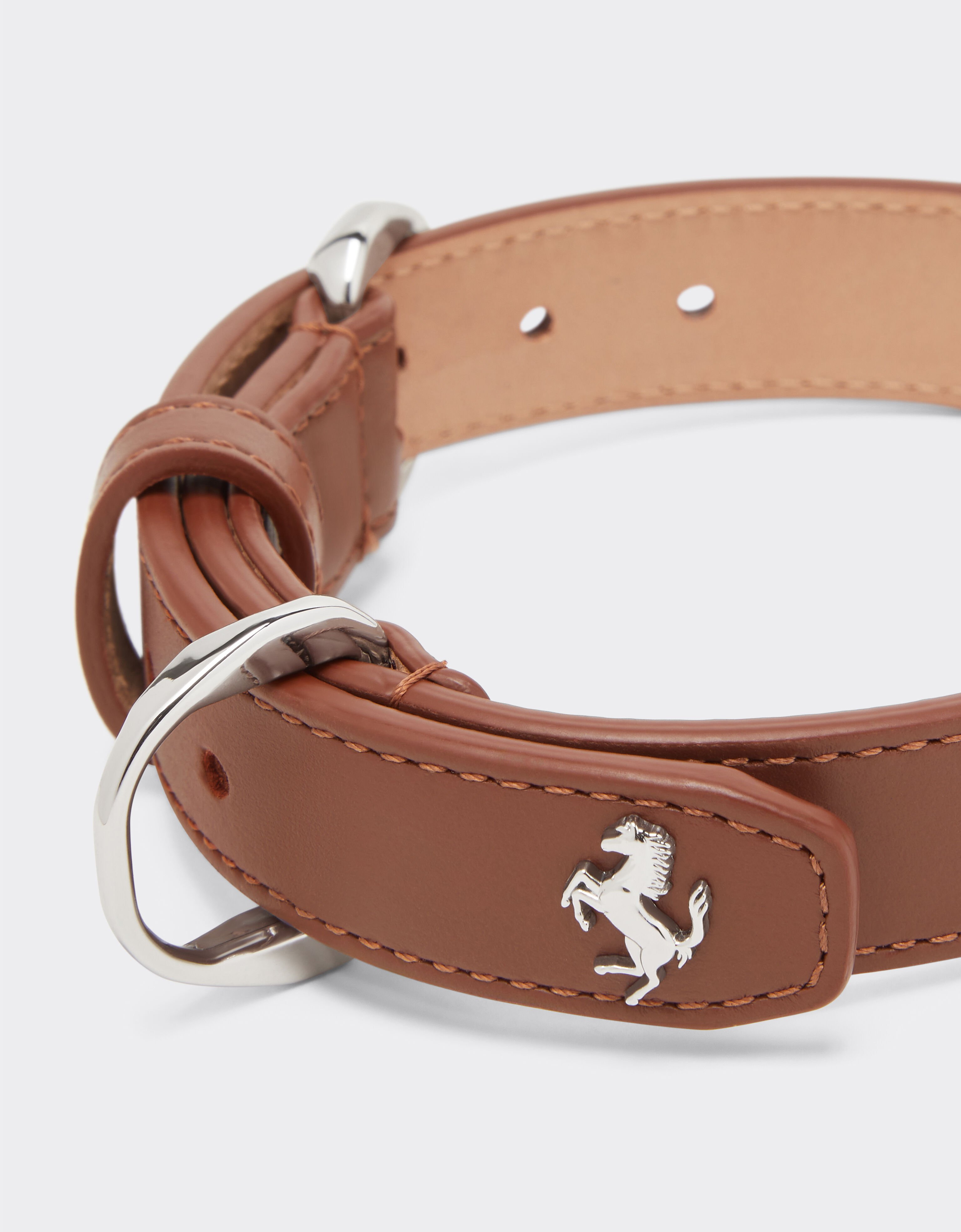 Ferrari Collier en cuir Ferrari x Charles Leclerc Marron 49287f