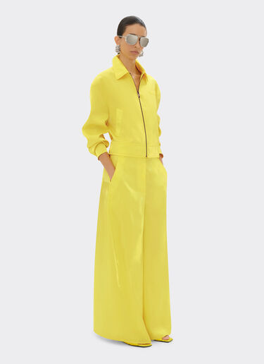 Ferrari Trousers in shiny viscose Giallo Modena 21877f