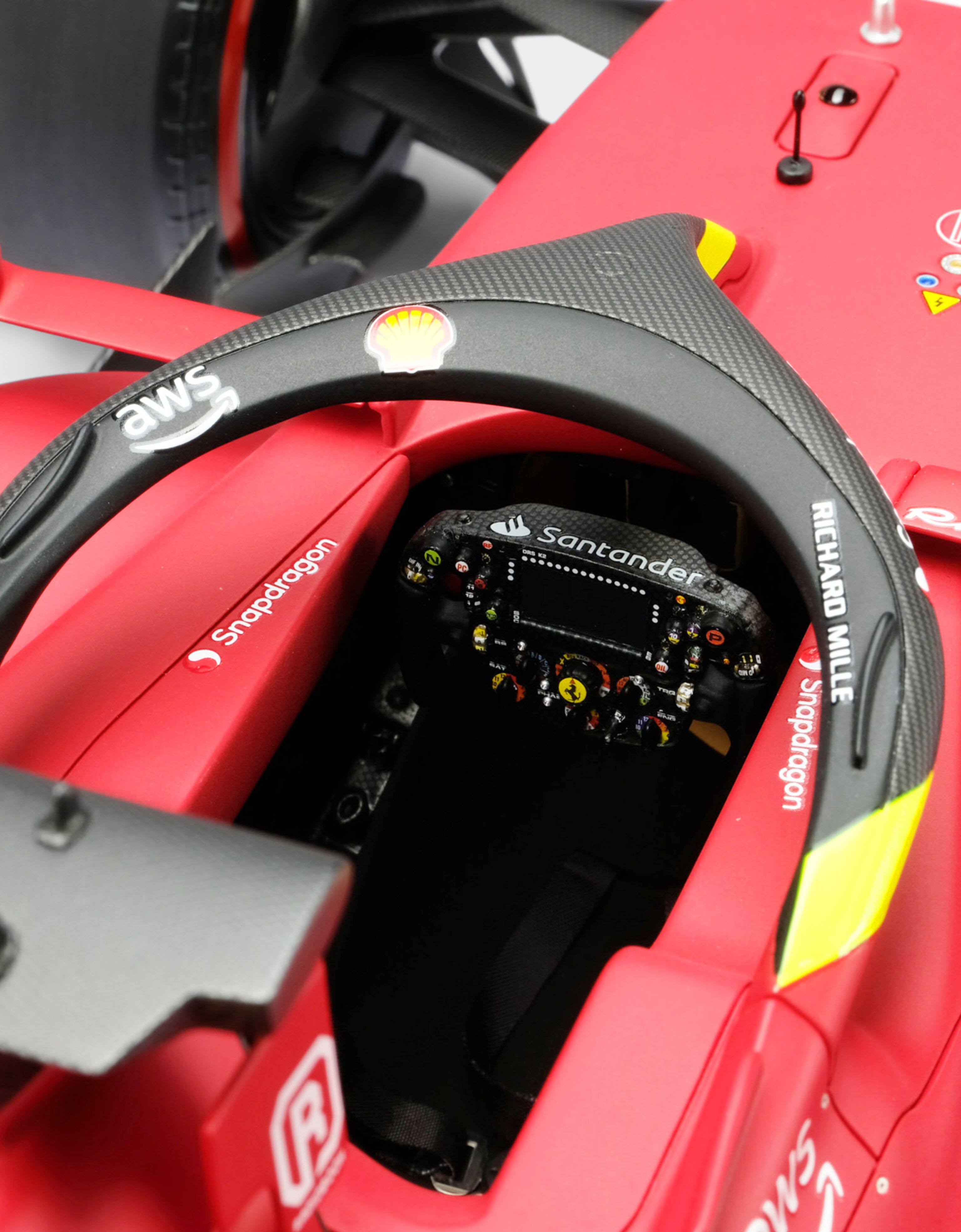 Ferrari Modèle réduit Ferrari F1-75 à l'échelle 1/8 Charles Leclerc Rosso Corsa F0883f