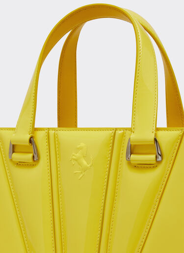 Ferrari Ferrari mini tote GT Bag in patent leather Giallo Modena 20330f