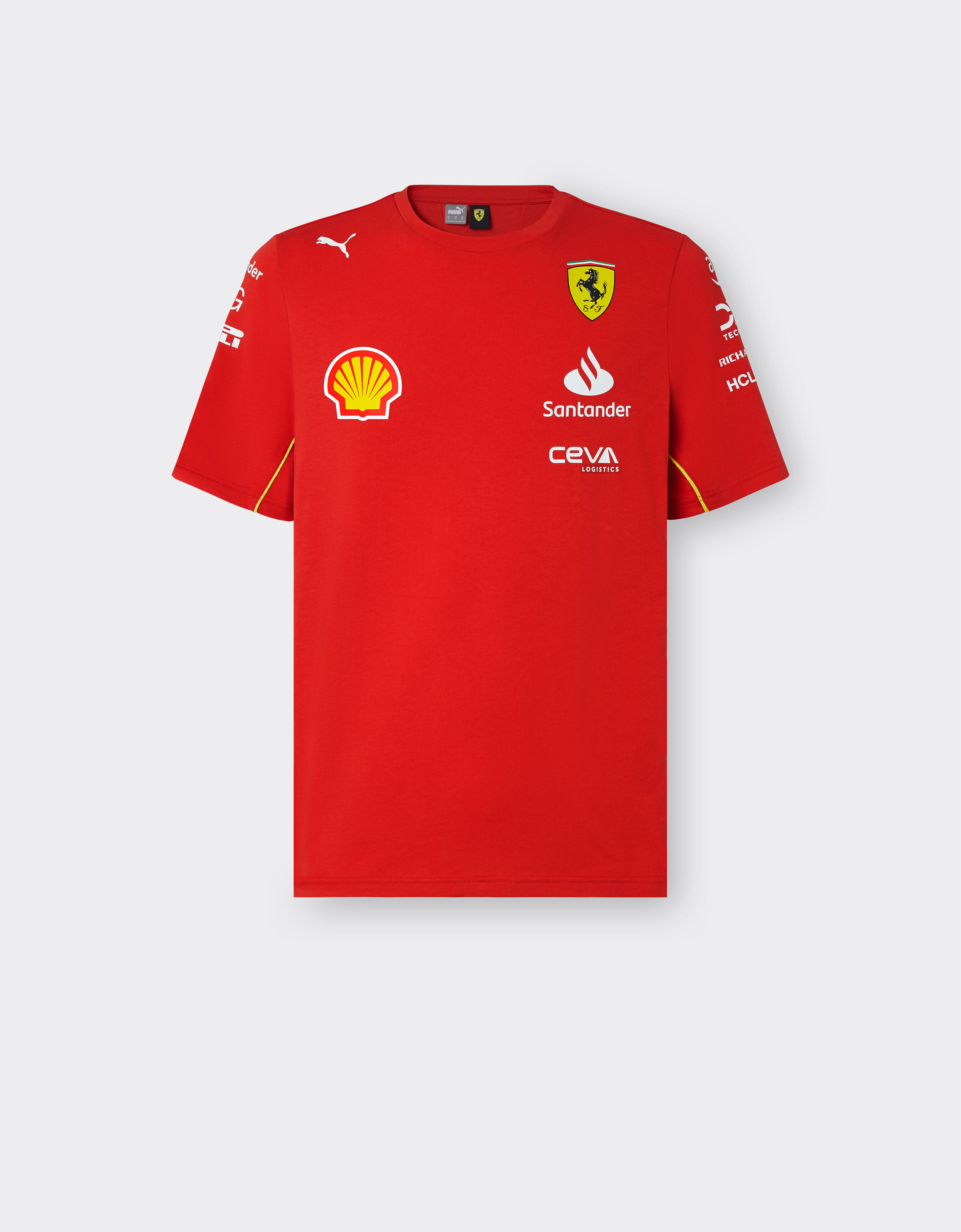Ferrari T-shirt Replica Team Scuderia Ferrari 2024 Rosso Corsa F1135f