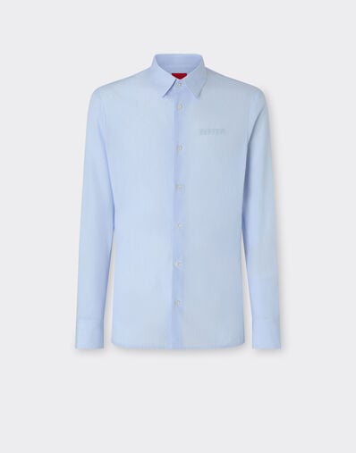 Ferrari Cotton shirt with micro-stripe Optical White 22617f