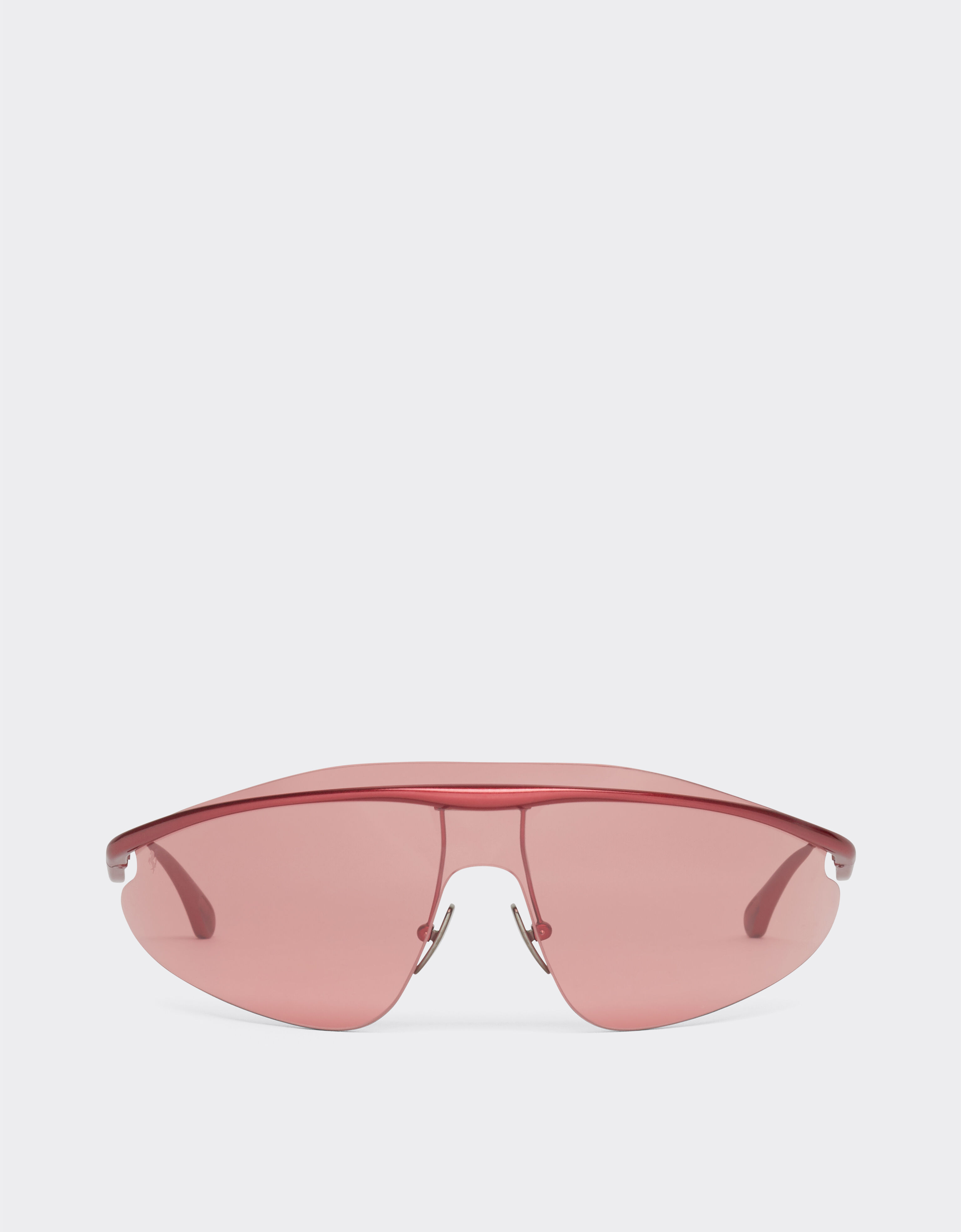 Ferrari Lunettes de soleil Ferrari en métal rouge avec monture rouge Rouge F1529f